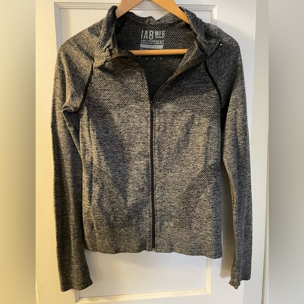 IAB heather grey full zip jacket